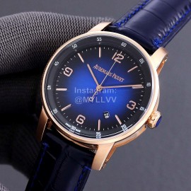 Audemars Piguet Crystal Glass Case Mechanical Watch Navy