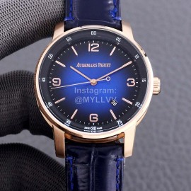 Audemars Piguet Crystal Glass Case Mechanical Watch Navy