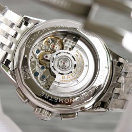 Breitling Premier 316l Refined Steel Blue Dial Watch