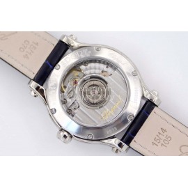 Chopard Happy Sport Series Diamond Leather Strap Watch