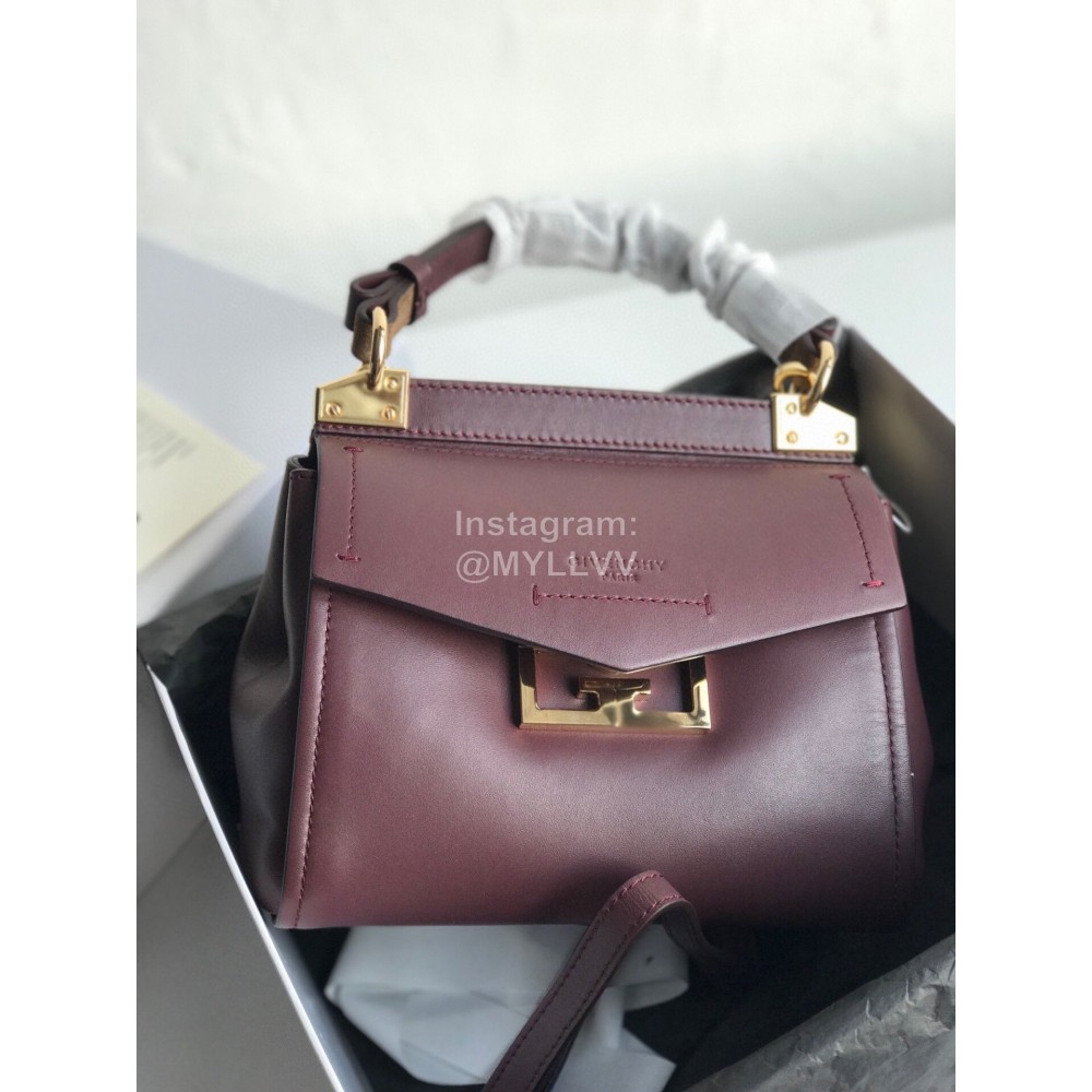 Givenchy Mini Mystic Cowhide Handbag Purple 0177-4