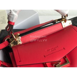 Givenchy Mini Mystic Leather Handbag Rose Red 0177-4