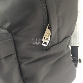 Givenchy Flame Print Canvas Backpack Black