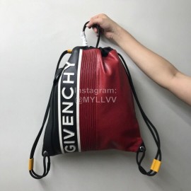 Givenchy Motocross Handstand Nylon Drawstring Bag Red