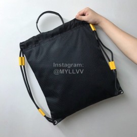 Givenchy Motocross Inverted Nylon Drawstring Bag Yellow