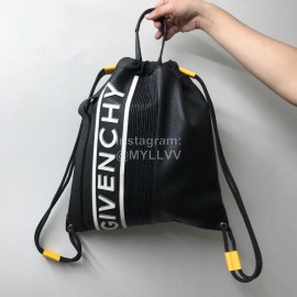 Givenchy Motocross Inverted Nylon Drawstring Bag Yellow