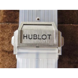 Hublot Hb Factory White Rubber Strap Transparent Mechanical Watch