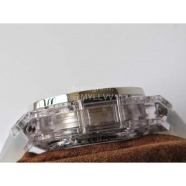 Hublot Hb Factory New Rubber Strap Transparent Mechanical Watch White