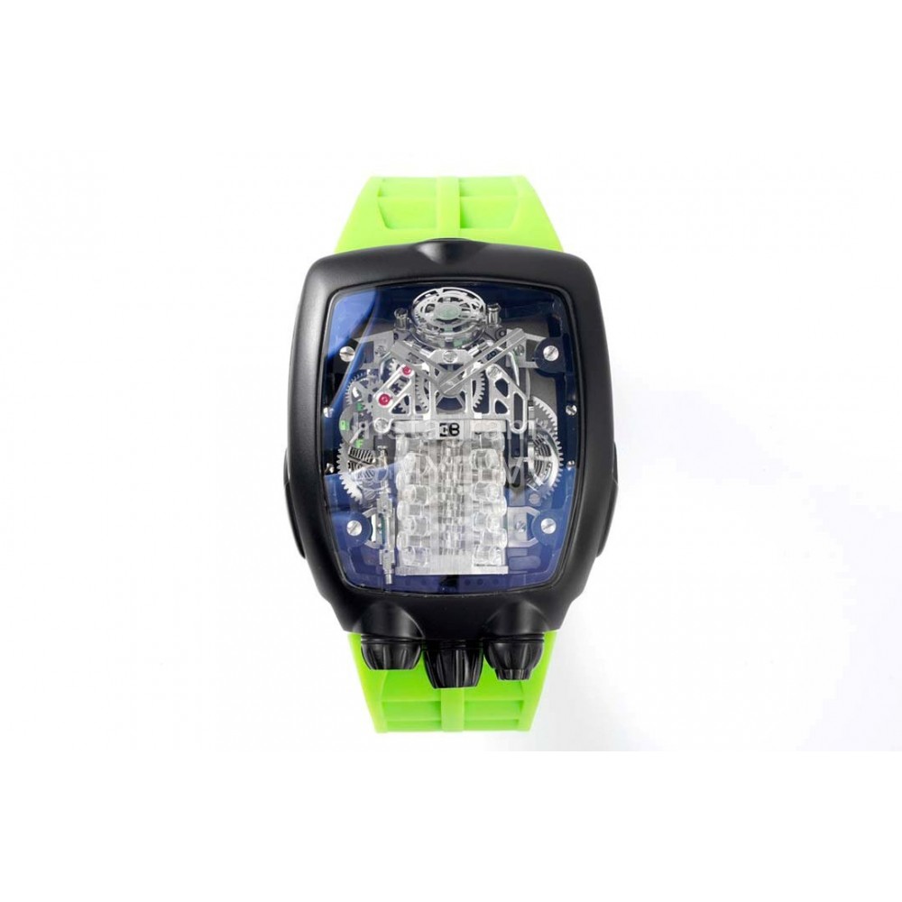 Jacob Co Bg Factory Tourbi Llon Green Strap Watch