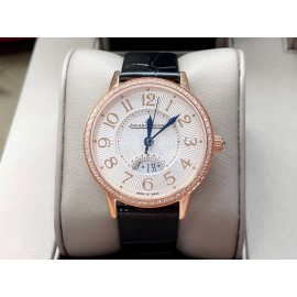 Jaeger Lecoultre An Factory New Leather Strap Diamond Watch