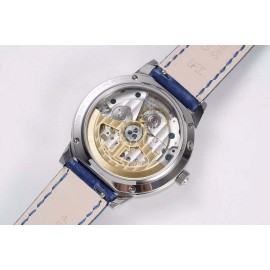 Jaeger Lecoultre Blue Leather Strap 34mm Dial Watch