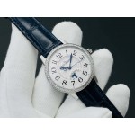 Jaeger Lecoultre An Factory New 34mm Dial Leather Strap Watch