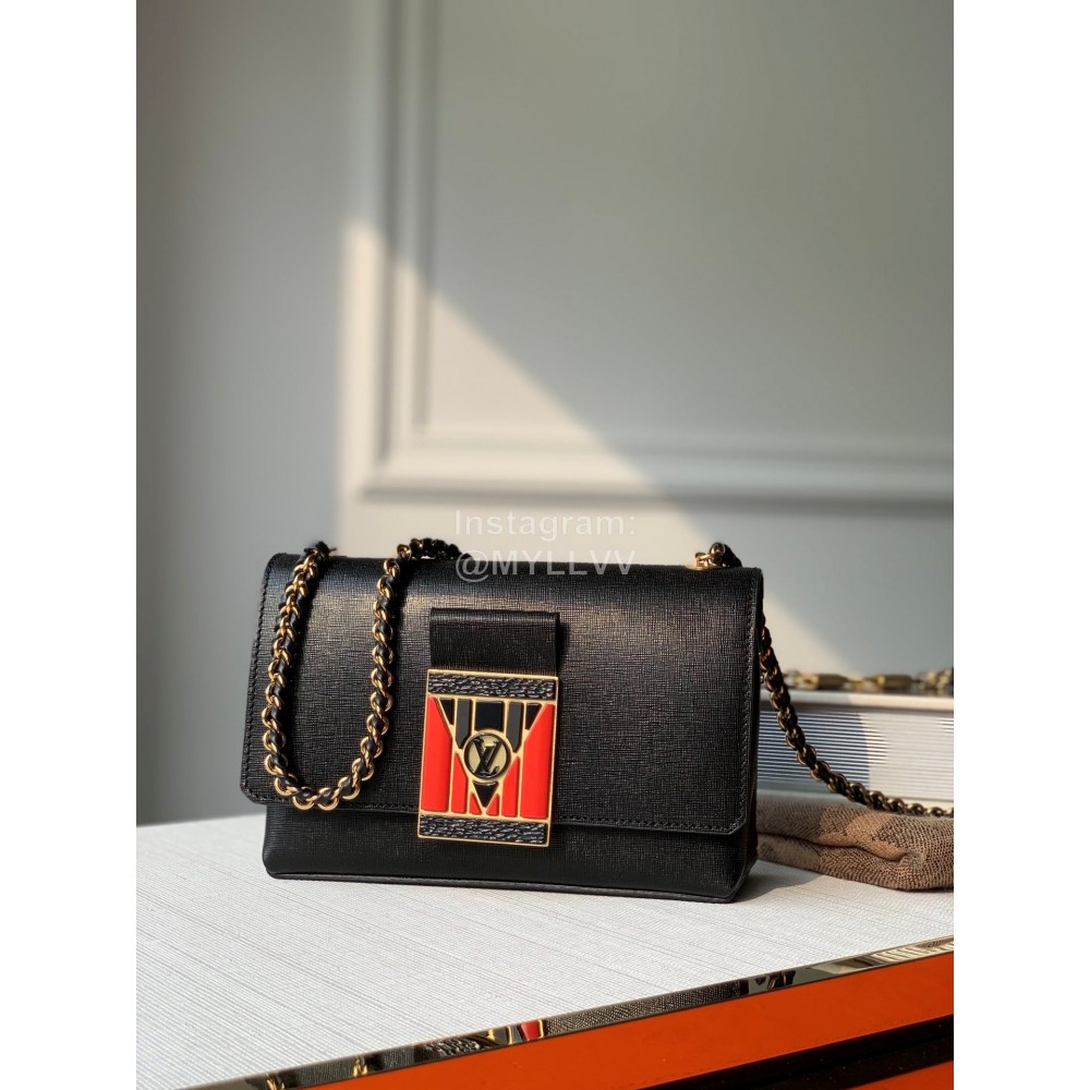Louis Vuittonmonogram Canvas And Leather Lock Handbag M55650
