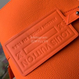 Lv City Keepall Aerogram Leather Speedy Bag Orange