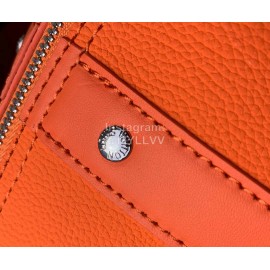 Lv City Keepall Aerogram Leather Speedy Bag Orange