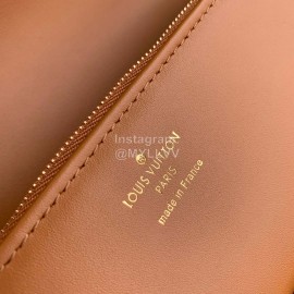 Lv New Leather Swing Shoulder Bag Brown