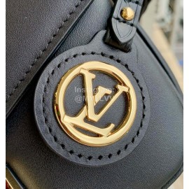 Lv New Leather Swing Shoulder Bag Black