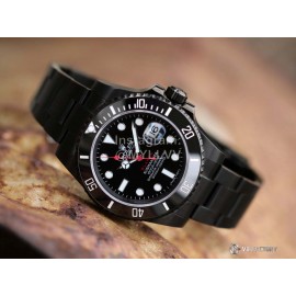Rolex Blaken 40mm Dial Watch Black