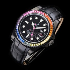 Rolex Blaken Rainbow Diamond New 40mm Dial Watch 