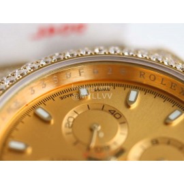 Rolex Diamond Gold Dial Sapphire Crystal Watch
