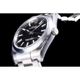 Rolex 39mm Black Dial 904l Steel Watch