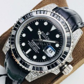 Rolex Dr Factory 40mm Dial Sapphire Crystal Watch Black
